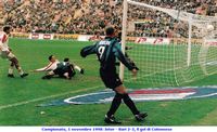 Campionato, 1 novembre 1998: Inter - Bari 2-3, il gol di Colonnese