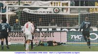 Campionato, 1 novembre 1998: Inter - Bari 2-3, il gol di Ronaldo su rigore