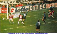 Campionato, 13 marzo 1999: Inter - Milan 2-2, il gol del pareggio a opera di Zanetti