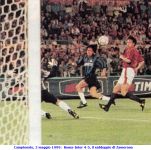 Campionato, 3 maggio 1999:  Roma-Inter 4-5, il raddoppio di Zamorano