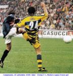 Campionato, 19 settembre 1999: Inter - Parma 5-1, Moriero segna il terzo gol