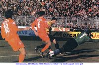 Campionato, 20 febbraio 2000: Piacenza - Inter 1-3, Vieri segna il terzo gol