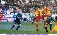 Campionato, 21 novembre 1999: Inter - Lecce 6-0, gol di Georgatos e Inter in vantaggio