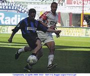 Campionato, 22 aprile 2000: Inter - Bari 3-0, Baggio segna il terzo gol