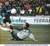 Campionato, 30 gennaio 2000: Inter - Roma 2-1, gol di Vieri e Inter in vantaggio