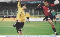 Coppa Italia, 9 febbraio 2000: Cagliari - Inter 1-3,  Vieri in gol e Inter nuovamente in vantaggio