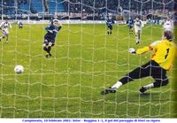 Campionato, 10 febbraio 2001: Inter - Reggina 1-1, il gol del pareggio di Vieri su rigore