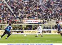 Campionato, 4 febbraio 2001: Bologna - Inter 0-3, gol di Vieri e Inter in vantaggio