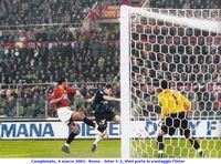 Campionato, 4 marzo 2001:  Roma - Inter 3-2, Vieri porta in vantaggio l'Inter