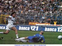 Campionato, 17 marzo 2002 Lecce - Inter 1-2  Recoba in gol