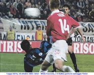 Coppa UEFA, 18 ottobre 2001 Inter - Wisla Cracovia 2-0 il primo gol di Kallon