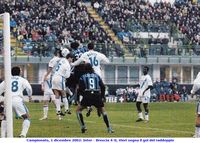 Campionato, 1 dicembre 2002: Inter - Brescia 4-0, Vieri segna il gol del raddoppio