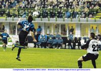 Campionato, 1 dicembre 2002: Inter - Brescia 4-0, Vieri segna il terzo gol nerazzurro