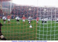 Campionato, 19 gennaio 2003 Perugia - Inter 4-1 il gol di Vieri su rigore