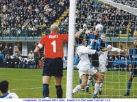 Campionato, 26 gennaio 2003: Inter - Empoli 3-0, Vieri segna il gol del 2 a 0