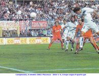 Campionato, 6 ottobre 2002: Piacenza - Inter 1-4, Crespo segna il quarto gol