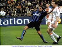 Champions League, 25 settembre 2002: Inter - Ajax 1-0, il gol di Crespo