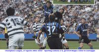 Champions League, 27 agosto 2002: Inter - Sporting Lisbona 2-0, gol di Di Biagio e Inter in vantaggio