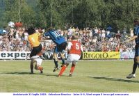 Amichevole 22 luglio 2003:  Selezione Brunico - Inter 0-9, Vieri segna il terzo gol nerazzurro