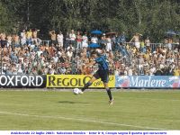 Amichevole 22 luglio 2003:  Selezione Brunico - Inter 0-9, Crespo segna il quarto gol nerazzurro