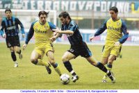 Campionato, 14 marzo 2004: Inter - Chievo Verona 0-0, Karagounis in azione