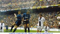 Campionato, 18 aprile 2004: Inter - Bologna 4-2, Cannavaro segna il gol del 2 a 0