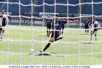 Campionato, 1 maggio 2005: Inter - Siena 2-0, di gol Cruz, su rigore, e Inter in vantaggio
