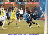 Campionato, 22 gennaio 2005: Inter - Chievo 1-1, il gol del pareggio di Martins
