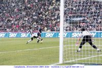 Campionato, 28 novembre 2004: Inter - Juventus 2-2, il gol di Vieri del 1 a 2