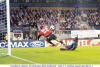 Champions League, 29 settembre 2004: Anderlech - Inter 1-3, Martins segna il gol del 0 a 1