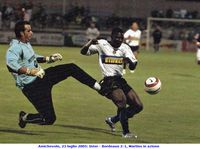 Amichevole, 23 luglio 2005: Inter - Bordeaux 2-1,  Martins in azione