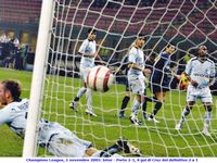 Champions League, 1 novembre 2005: Inter - Porto 2-1, il gol di Cruz del definitivo 2 a 1
