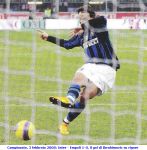 Campionato, 3 febbraio 2008: Inter - Empoli 1-0, il gol di Ibrahimovic su rigore