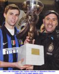 2007/08: Viareggio Cup, Dennis Esposito e l'allenatore Vincenzo Esposito con la coppa appena vinta