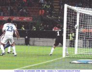 Campionato, 13 settembre 2008: Inter - Catania 2-1, l'autorete decisiva diTerlizzi